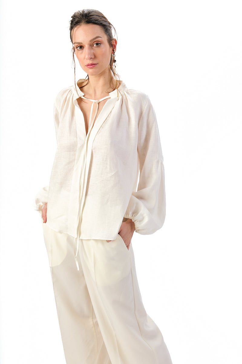 Bluse PALOMA Leinen